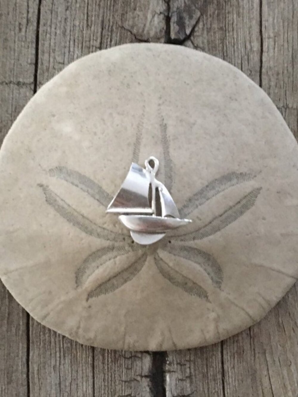 Vintage sail boat sterling silver charm 925 gift necklace bracelet sailboat boat